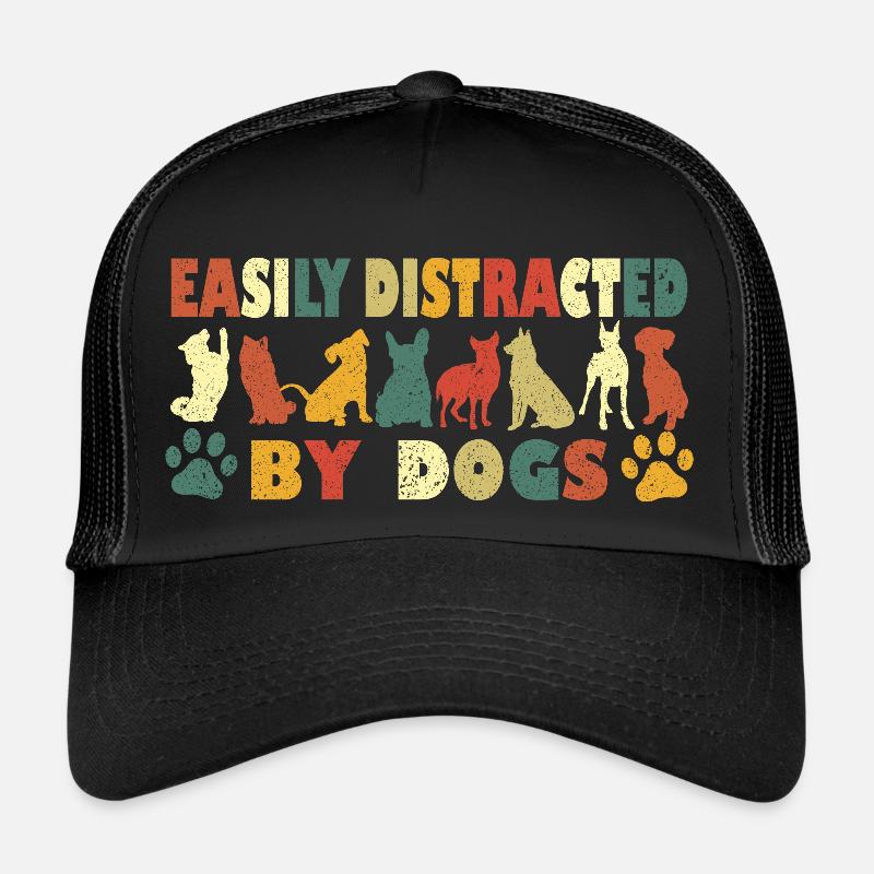 Facilement distrait par les chiens Casquette trucker 