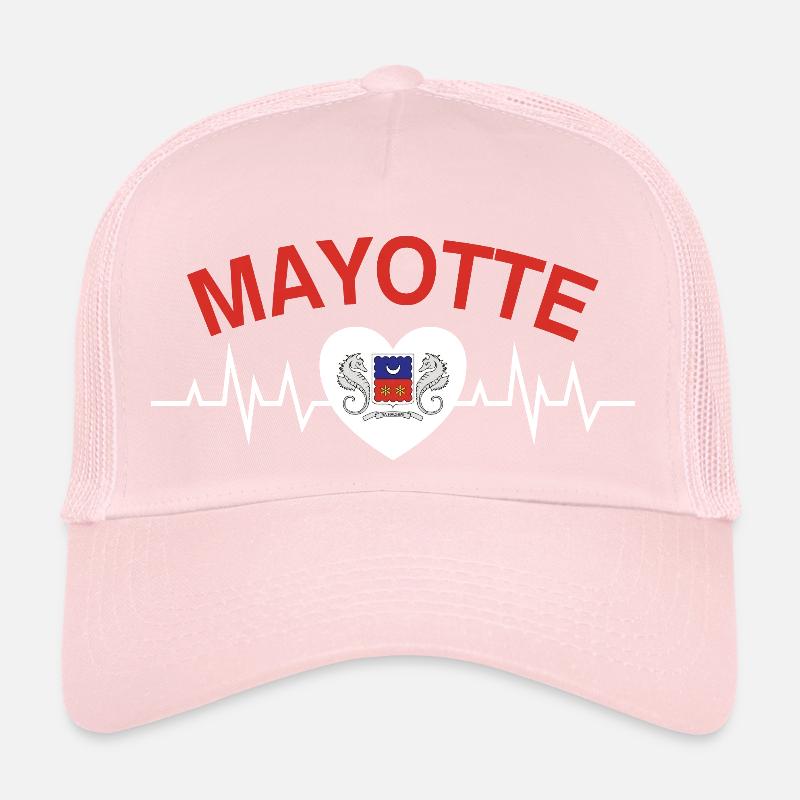 idee cadeau design graphique carte de Mayotte 976 Casquette trucker 