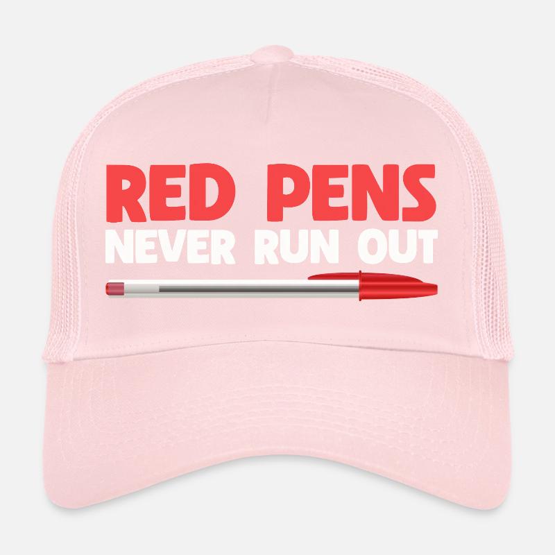 Crayon rouge Professeur d’anglais Professeur d’anglais Mug Casquette trucker