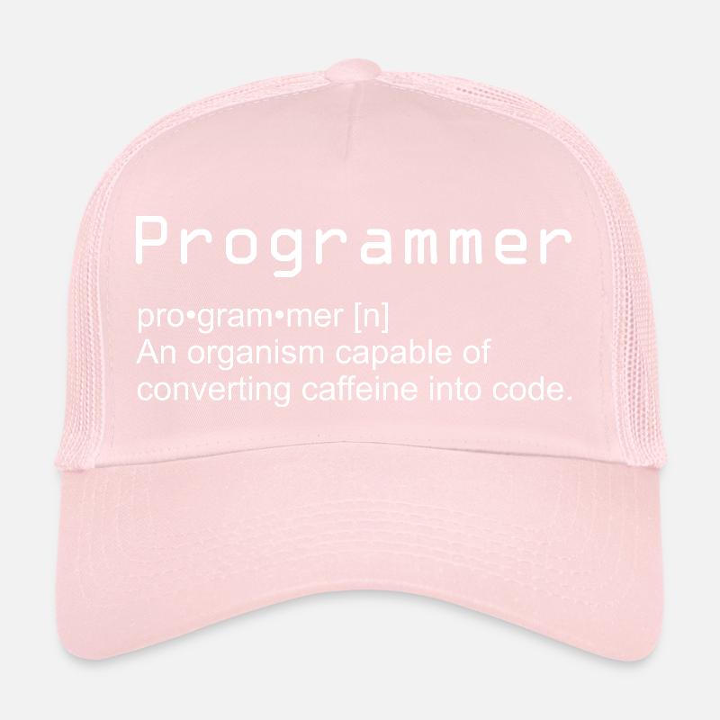 Programmers program nerd geek gift Trucker Cap