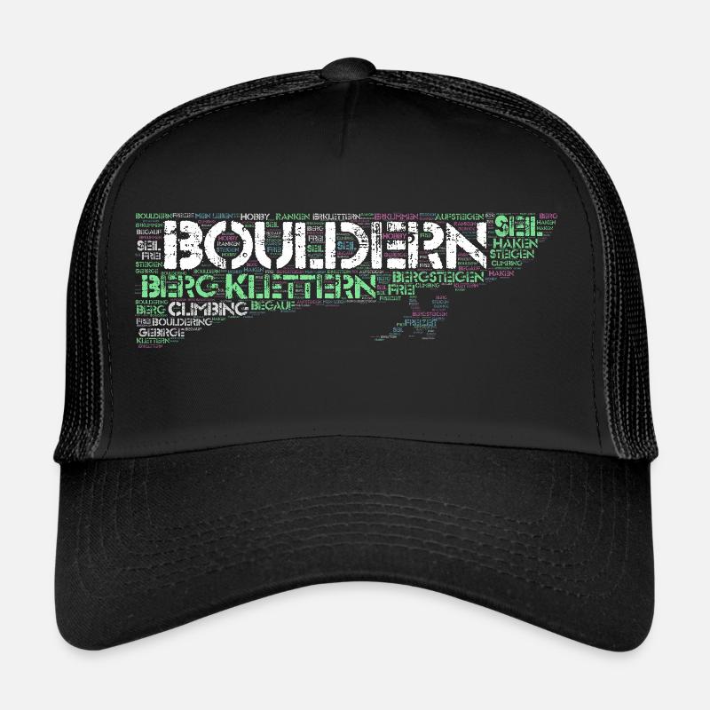 Bouldern Klettern Climbing Boulderer Geschenkidee Trucker Cap