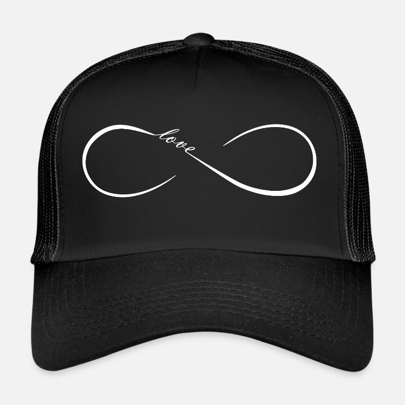 FatMonkey Designs Infinity Love white Trucker Cap