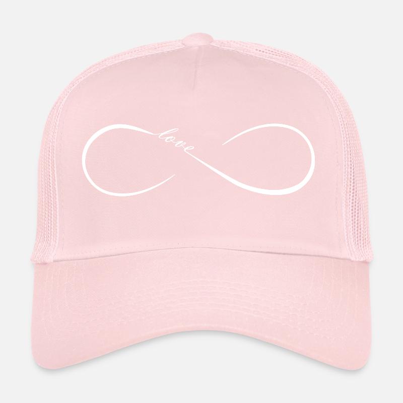 FatMonkey Designs Infinity Love white Trucker Cap