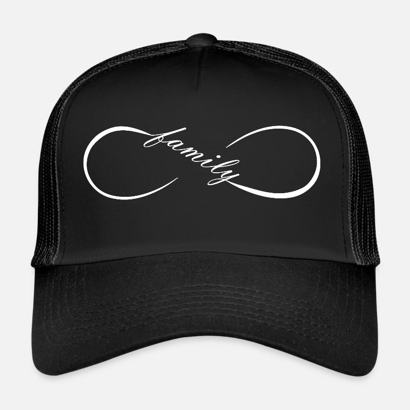 FatMonkey Designs Infinity Family white Trucker Cap