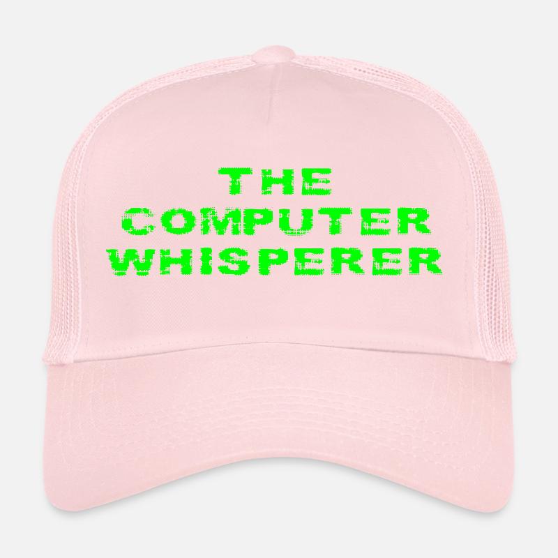 The Computer Whisperer Funny Tech Support Geek Trucker Cap