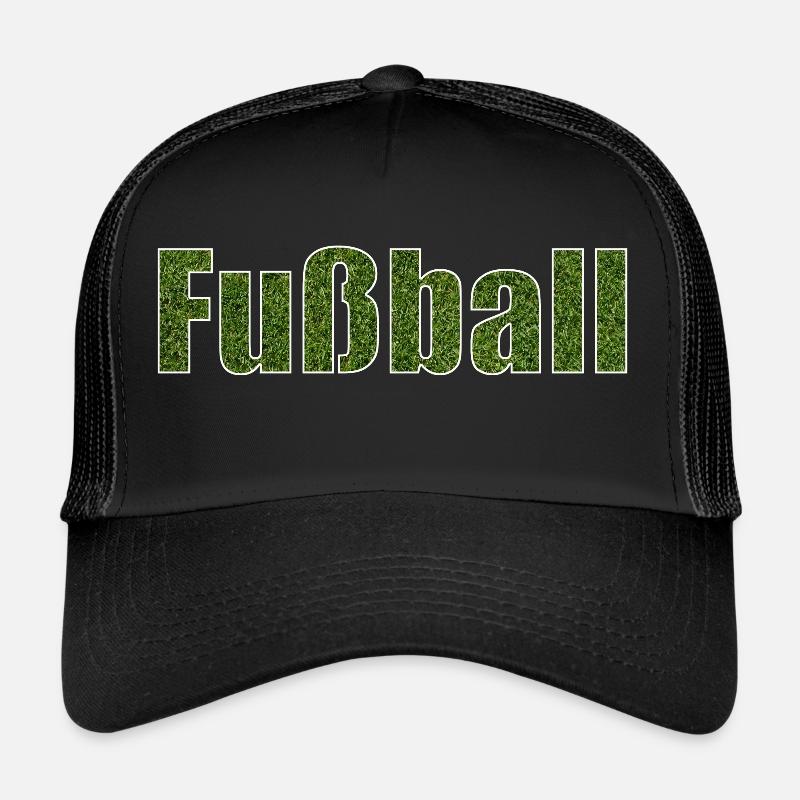 Fussball - Trucker Cap - Schwarz/Schwarz