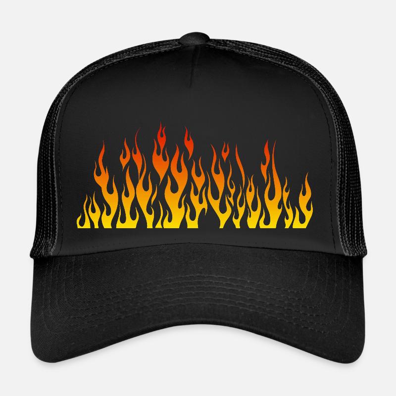 flamme flame feu Casquette trucker 