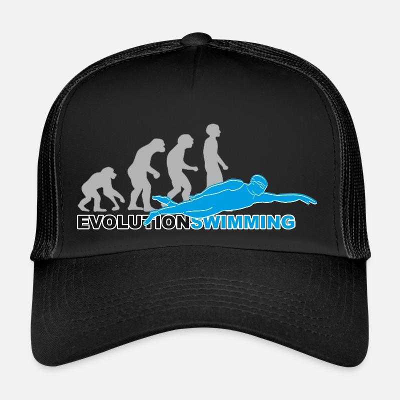 evolution swimming, swim, schwimmen, Schwimmer Trucker Cap