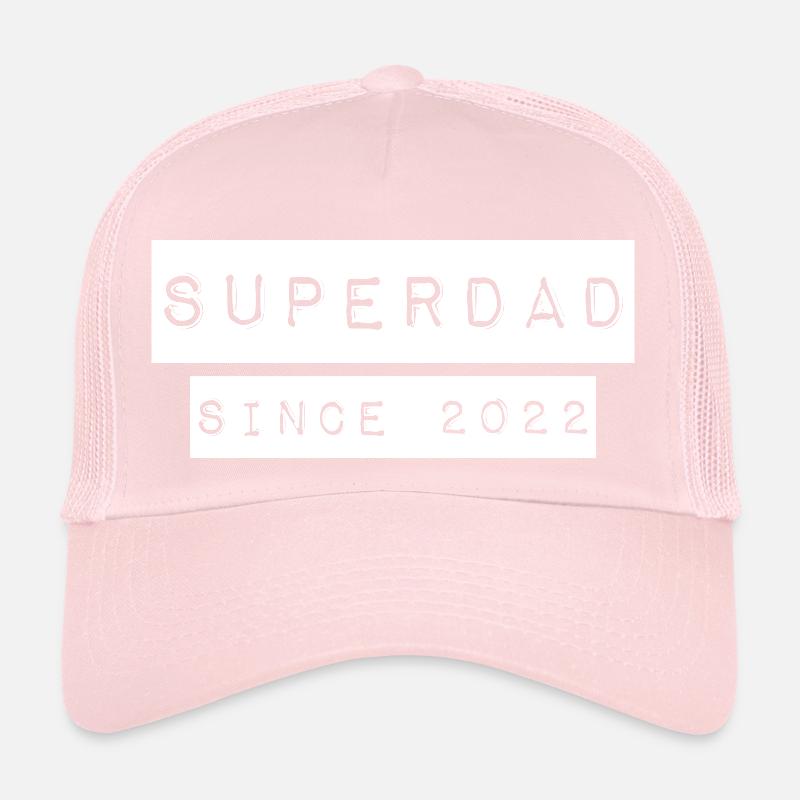 Superdad Père Papa since 2022 Sort Casquette trucker 