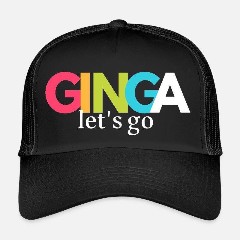 Capoeira Let’s Go Ginga - Casquette trucker  - noir/noir