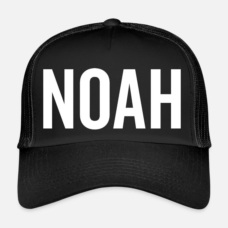 Noah Custom Name Schriftart Text Geburtstag Trucker Cap