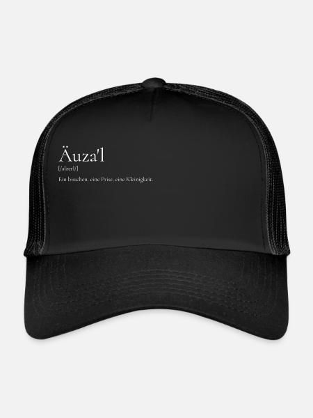 Österreich Alzerl Wiener Dialekt Wörterbuch - Trucker Cap - Schwarz/Schwarz
