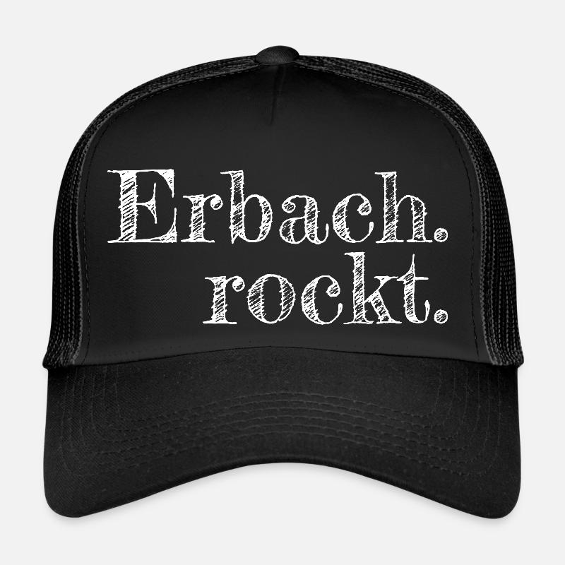 Erbach rockt - Textdesign mit Stadtnamen Trucker Cap