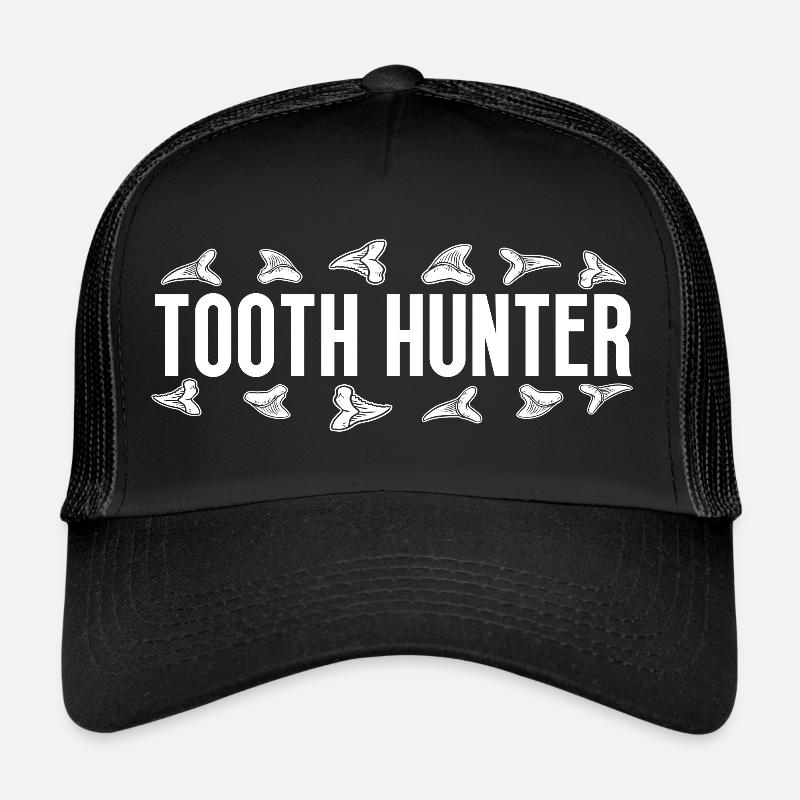 Chercheur de requins Chasseurs de fossiles Fossiles Dent de requin Casquette trucker 