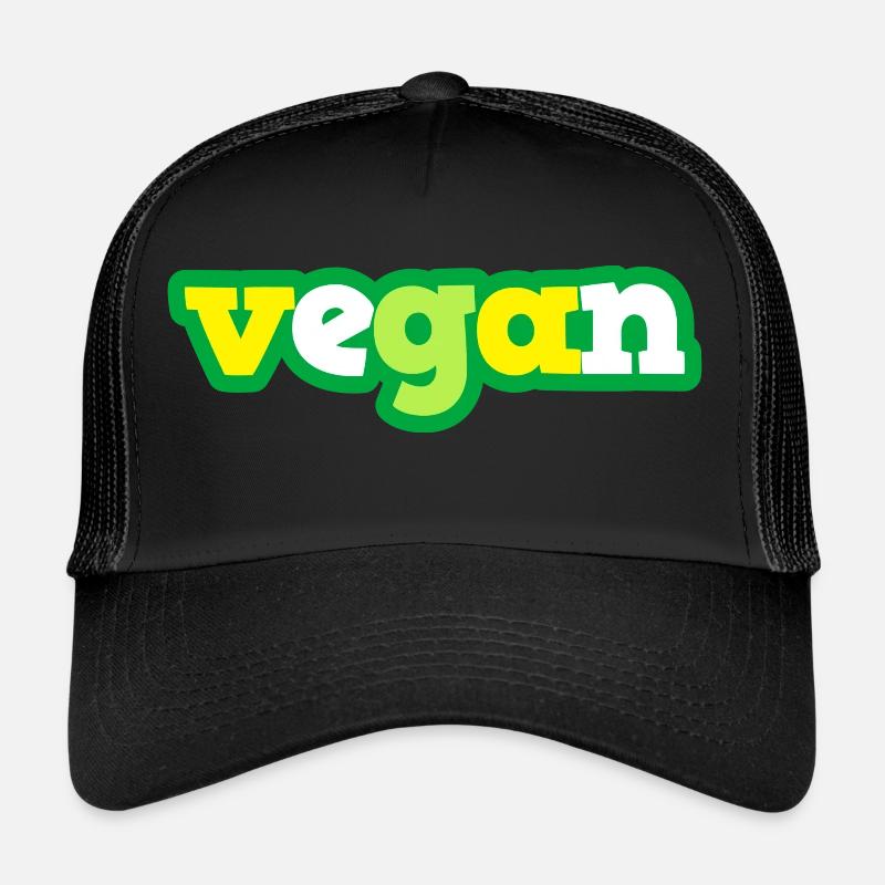 Vert végétalien Casquette trucker 