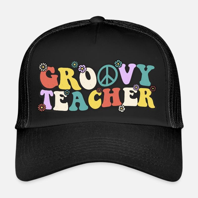 Groovy Teacher Trucker Cap