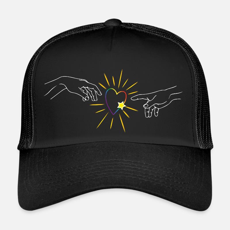 Love & Pride - Trucker Cap - Schwarz/Schwarz