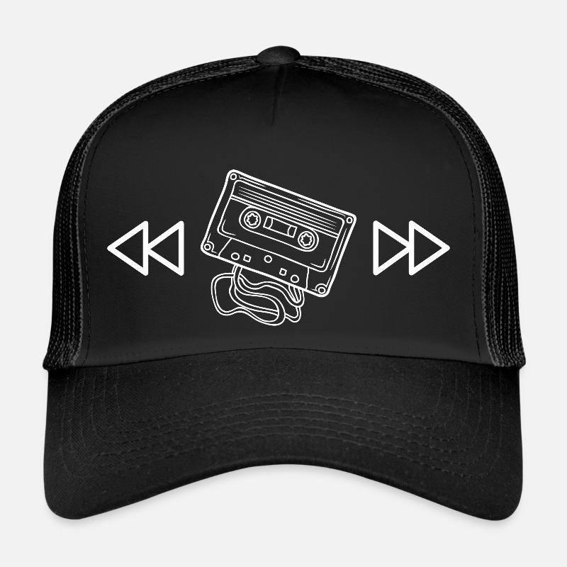 Audio tape - fast forward or rewind Trucker Cap