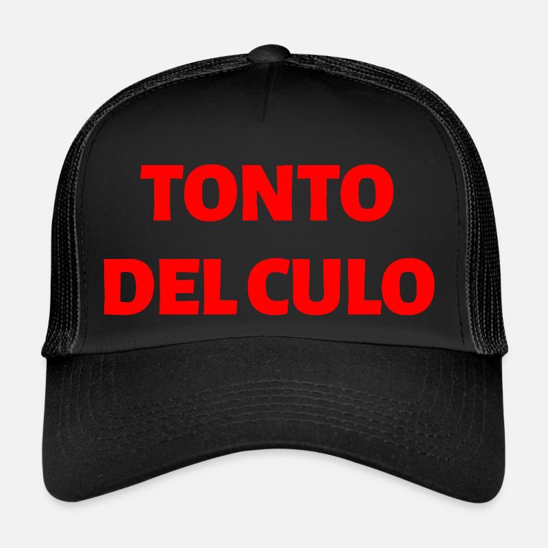 Spanische Sprache - Trucker Cap - Schwarz/Schwarz