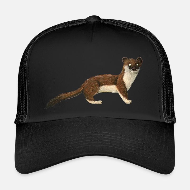 Ermine - Trucker Cap - black/black