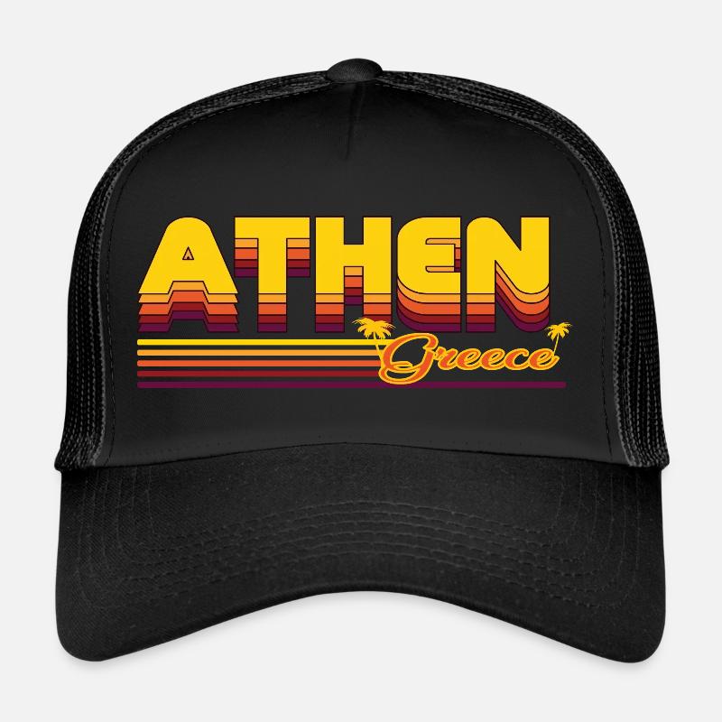 Athens: Summery retro design Trucker Cap