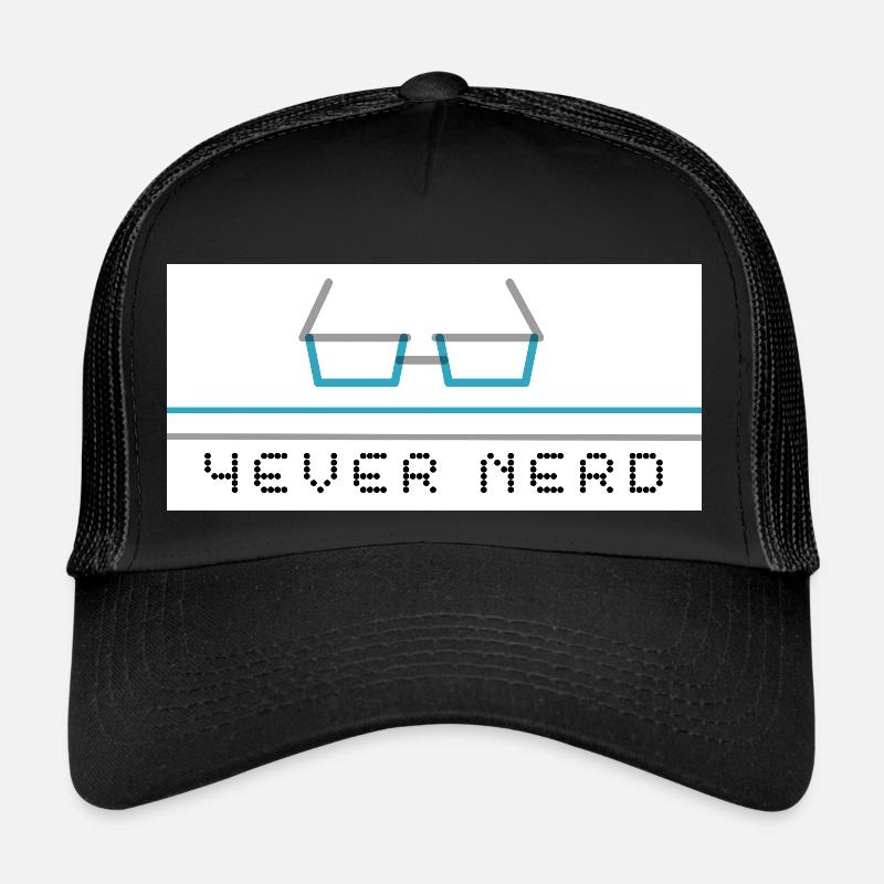 4ever Nerd - Trucker Cap - Schwarz/Schwarz