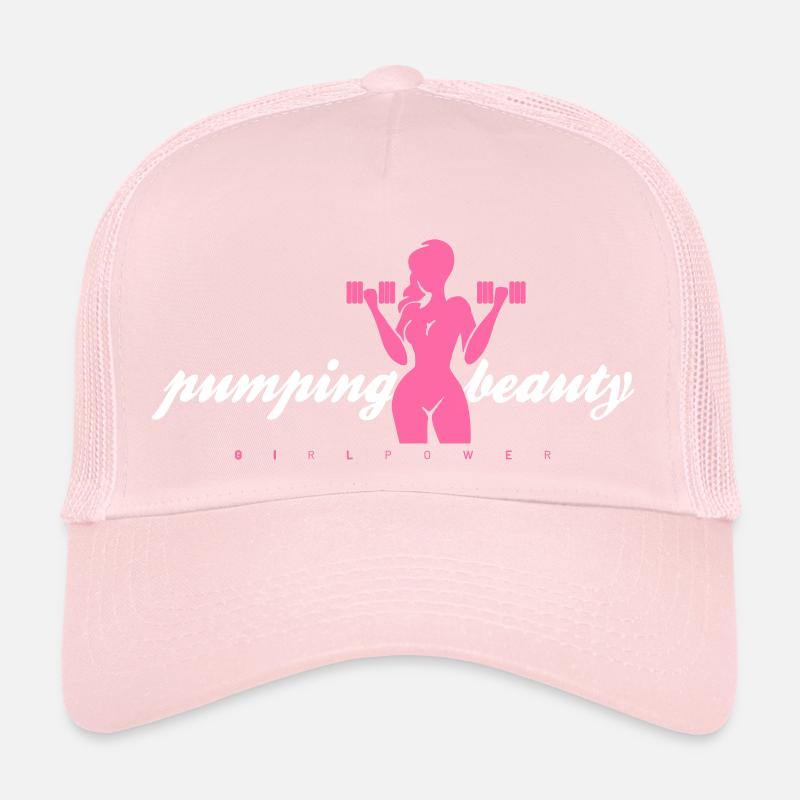 Pompage Beauté Rose Casquette trucker 