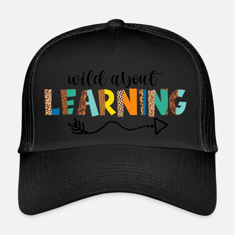 Wild About Learning Teacher School Pre-K Animal Casquette trucker 
