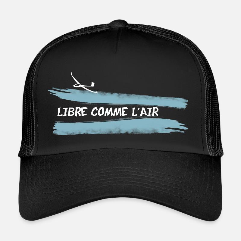 LIBRE COMME L'AIR - Casquette trucker  - noir/noir