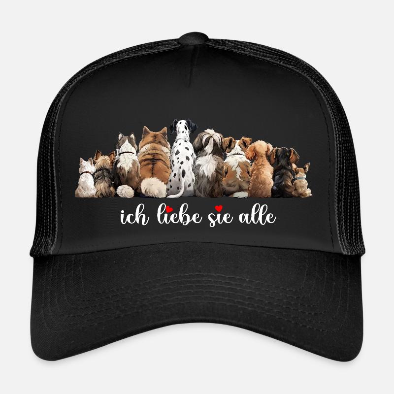 Hunde- ich liebe sie alle Trucker Cap