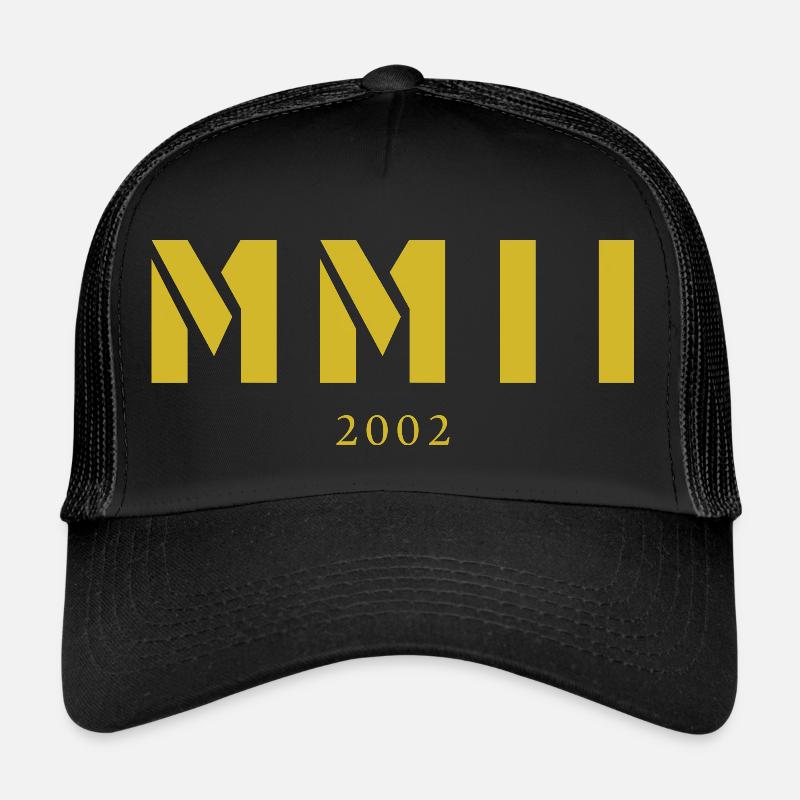 Chiffres romains année de naissance Fabriqué en 2002 Casquette trucker 