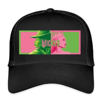Wicked Design Elphaba Et Glinda - Casquette trucker  - noir/noir - Devant