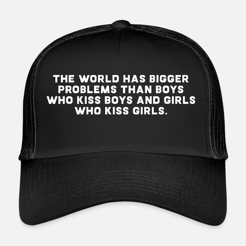 LGBT LGBTQ Statement Statment Pride Pride Gay Trucker Cap