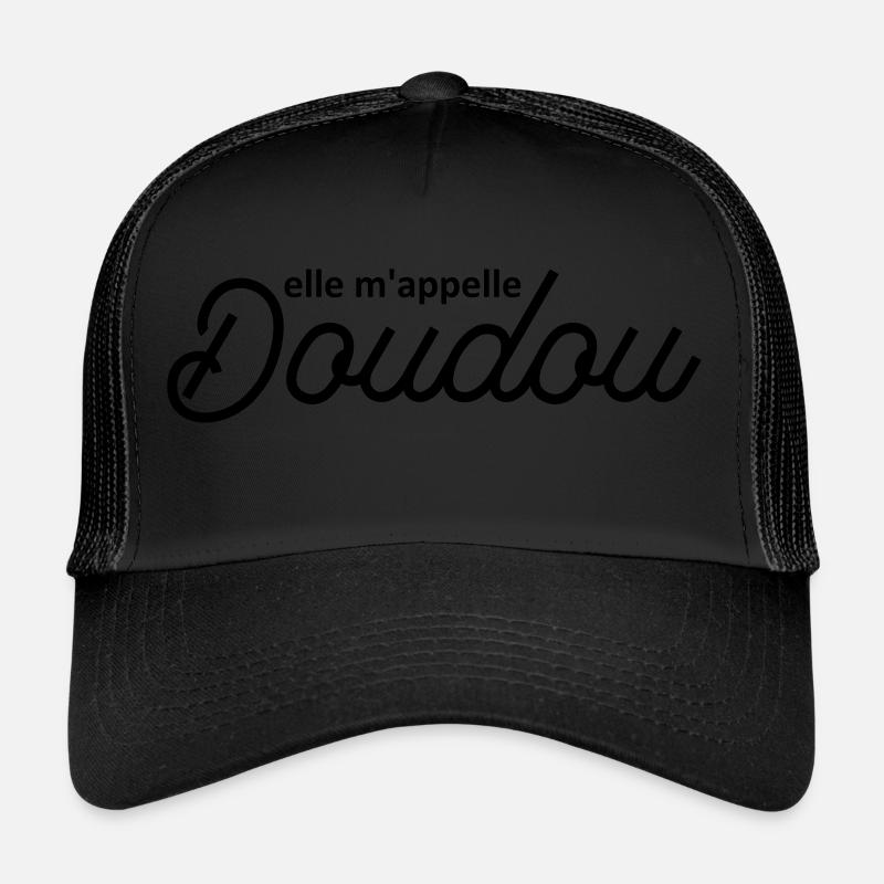 Elle m'appelle doudou - Casquette trucker  - noir/noir