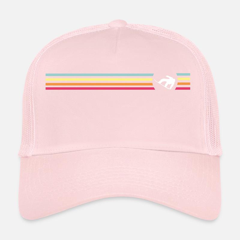 Snowboard Retro Design Trucker Cap