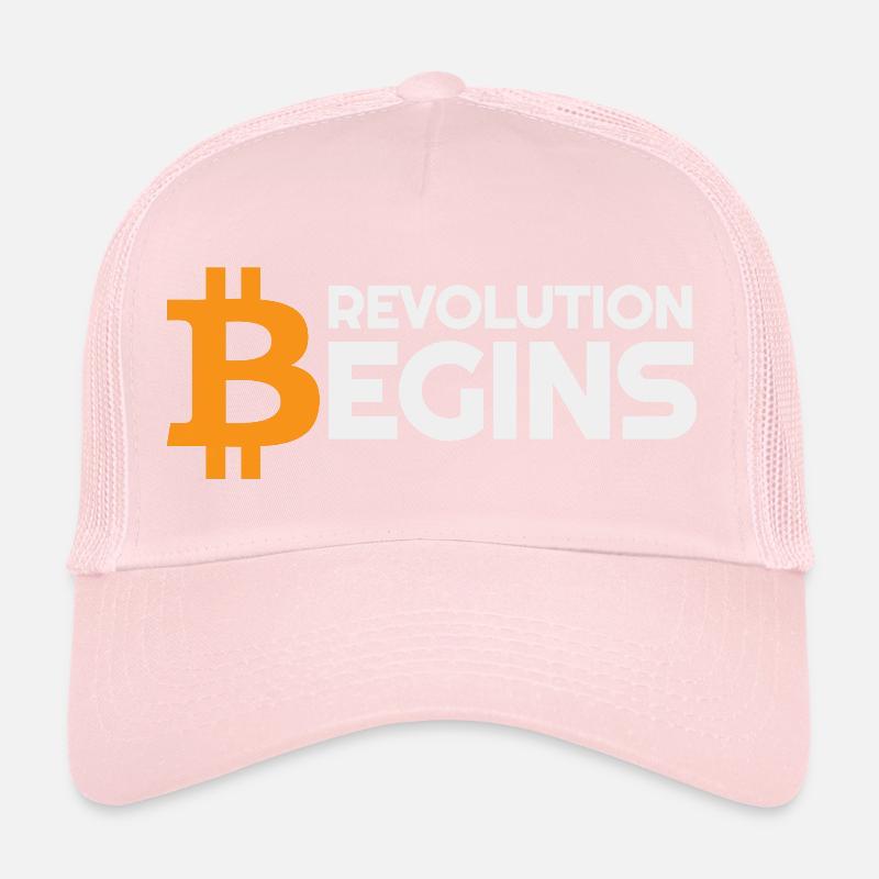 Revolution begins Bitcoin crypto Trucker Cap