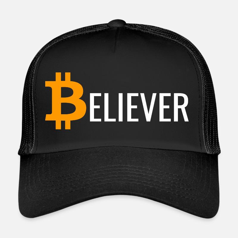 Bitcoin Believer BTC - Trucker Cap - Schwarz/Schwarz