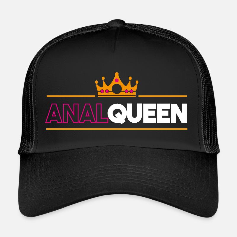 funny gift idea dunb anal queen princess crown Casquette trucker 