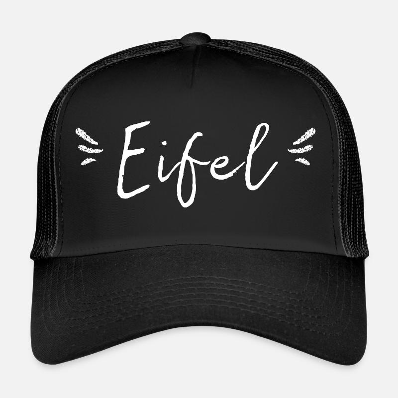 Eifel T-Shirt Gift Idea - Trucker Cap - black/black