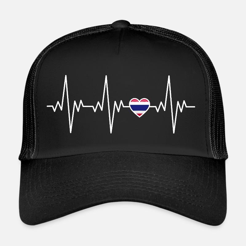 Thailand Herzschlag EKG Geschenk Trucker Cap