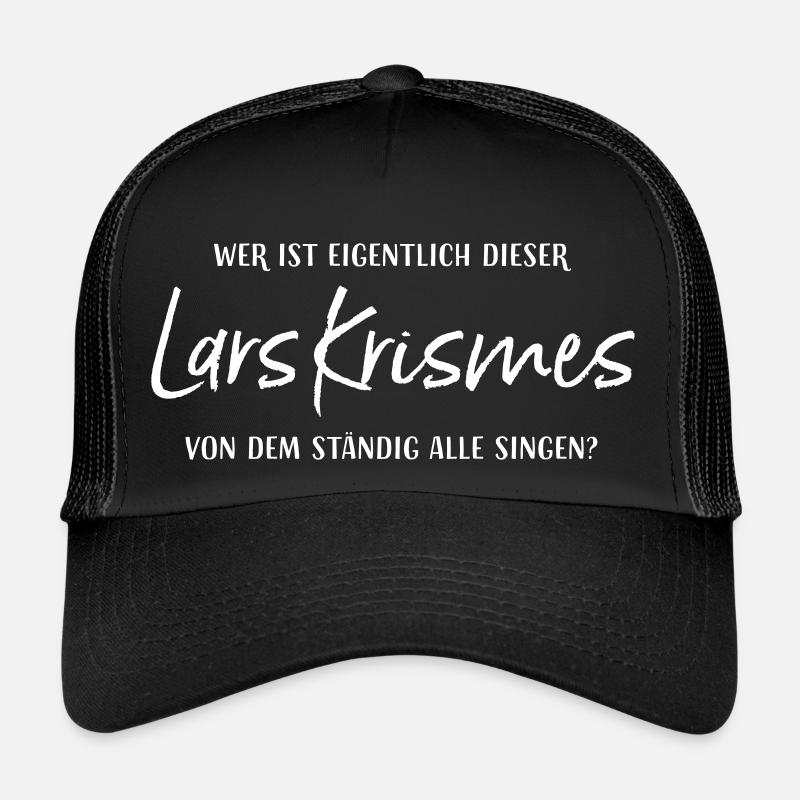 Wer ist eigentlich dieser Lars Krismes... - Trucker Cap - Schwarz/Schwarz
