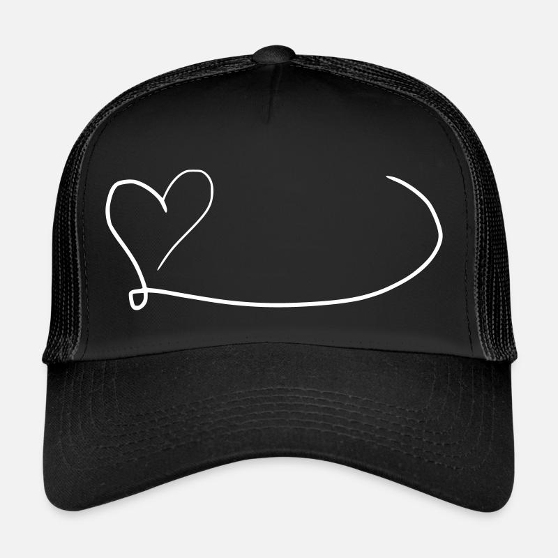 Herz Emoji Skizze Trucker Cap