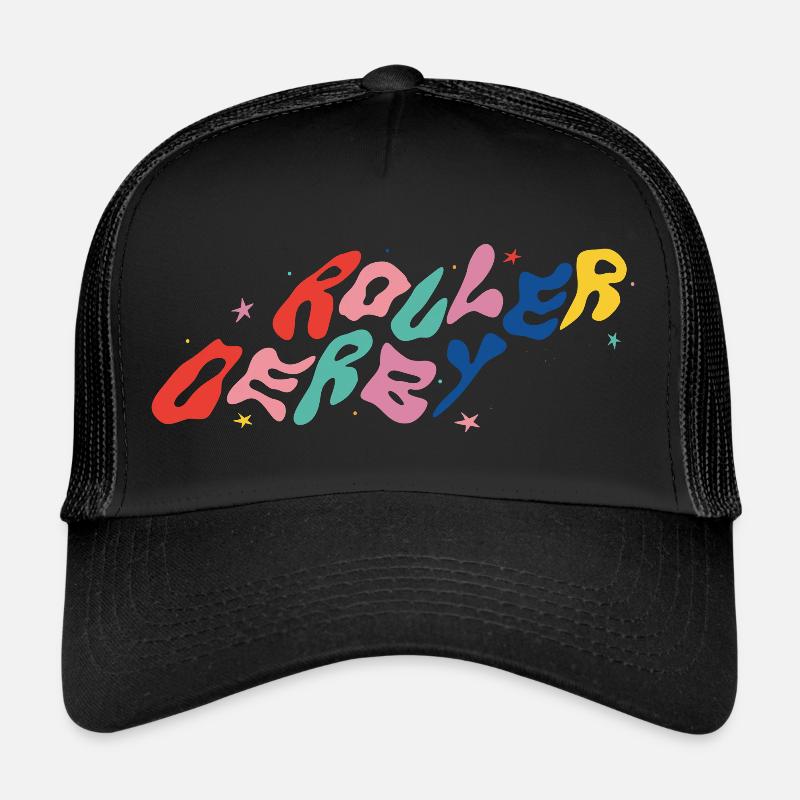 Roller Derby - Casquette trucker  - noir/noir