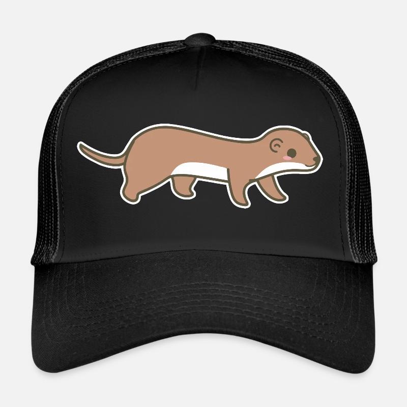 Weasel - Trucker Cap - black/black