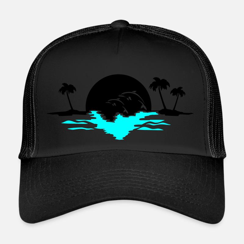 sunset delfine Trucker Cap