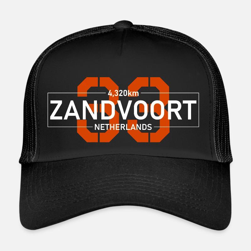 Zandvoort 33 - Trucker Cap - Schwarz/Schwarz