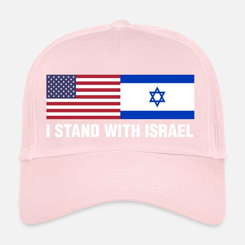 I Stand With Israel Fun Gift Trucker Cap