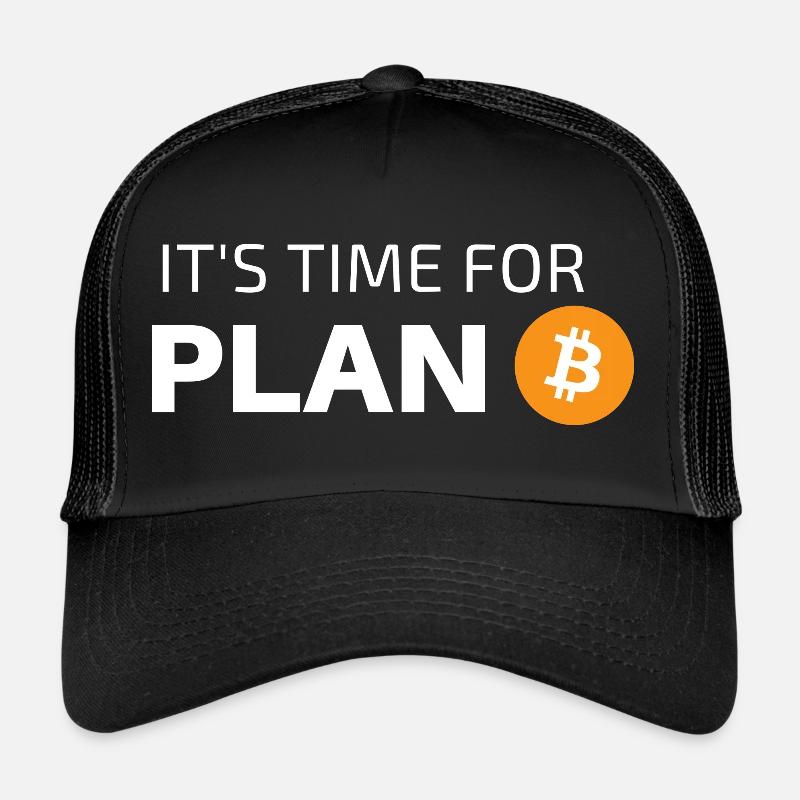 ES IST ZEIT FÜR PLAN B - Trucker Cap - Schwarz/Schwarz