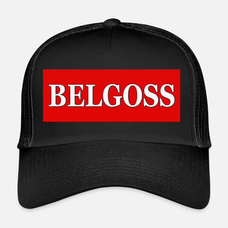 BELGOSS - Casquette trucker  - noir/noir