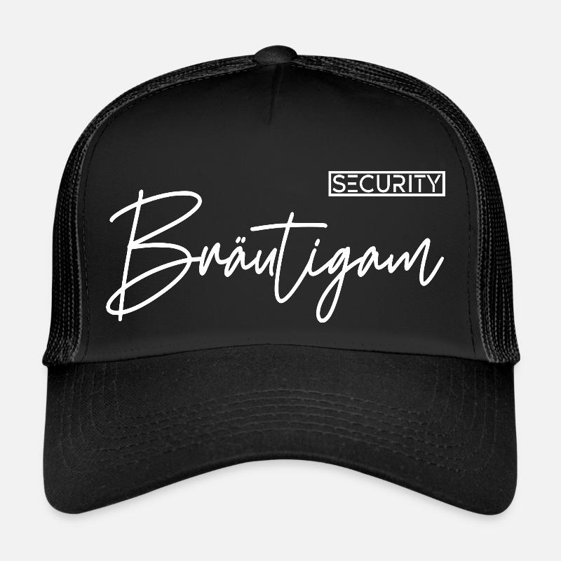 Bräutigam Security - Trucker Cap - Schwarz/Schwarz
